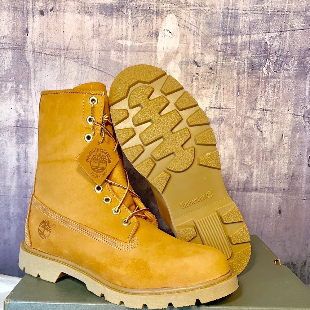 TIMBERLAND MEN'S 8 IN. BASIC WORK BOOTS WHEAT - Picture 5 of 8